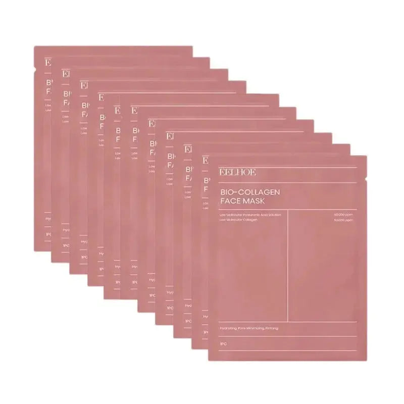 Bio-Collagen Face Mask Collagen Protein Hydrogel Soft Gel Mask Deep Moisturizing For Women Skin Care Products Glowin'Up