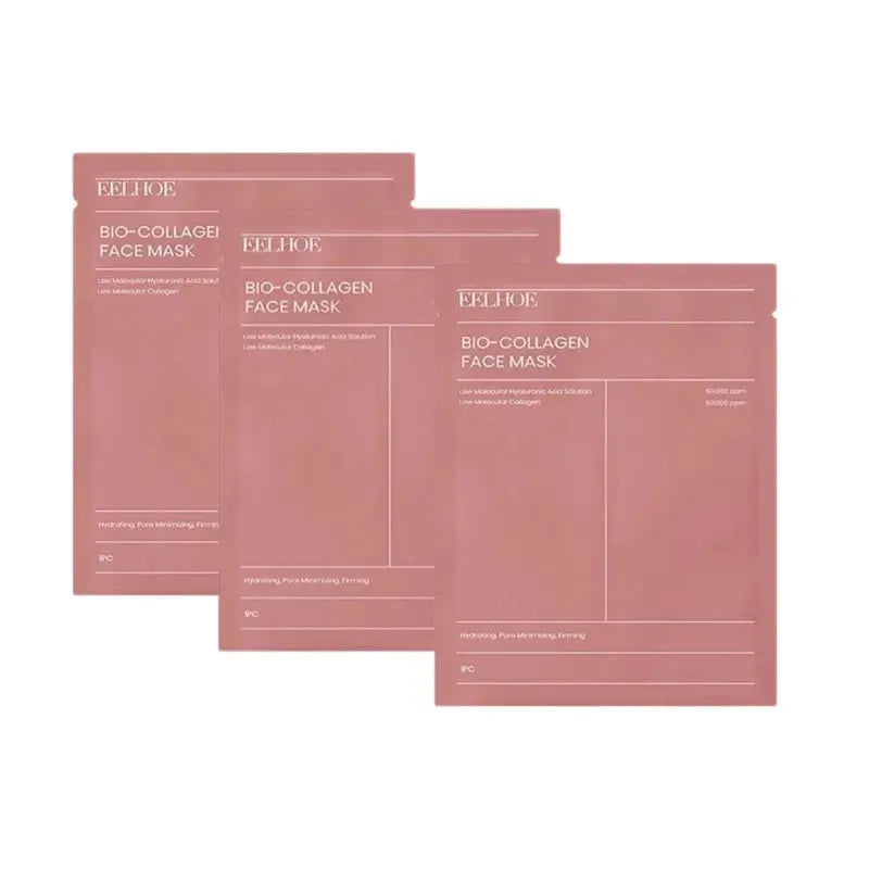 Bio-Collagen Face Mask Collagen Protein Hydrogel Soft Gel Mask Deep Moisturizing For Women Skin Care Products Glowin'Up